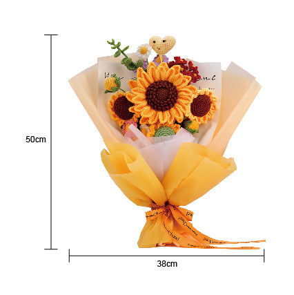 Kit Amigurumi Ramos de Flores Girasoles