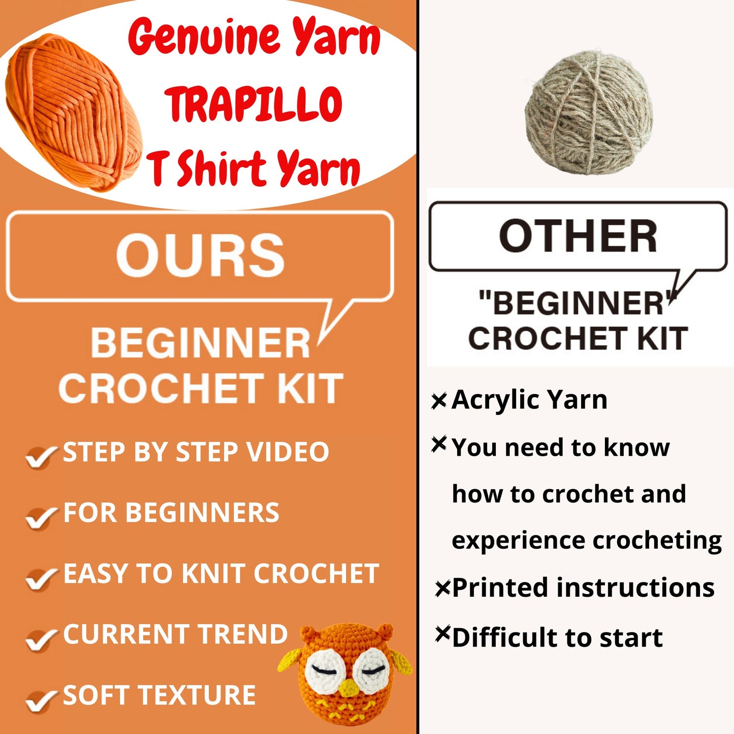 Kit Amigurumi Enzo El Buho