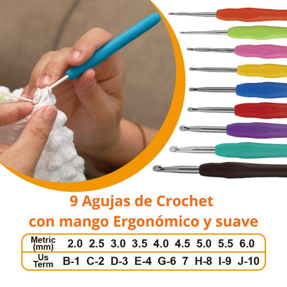Kit uncinetto da 104 pezzi