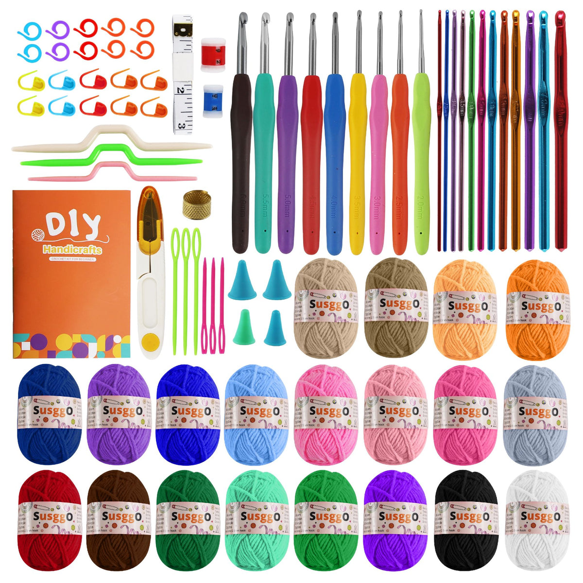 Kit uncinetto da 81 pezzi