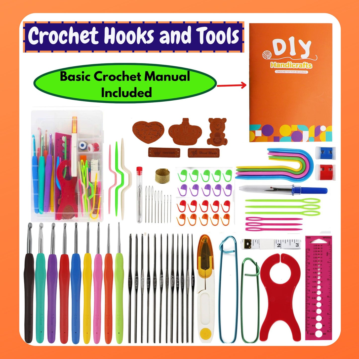 Kit de Crochet de 95 Piezas